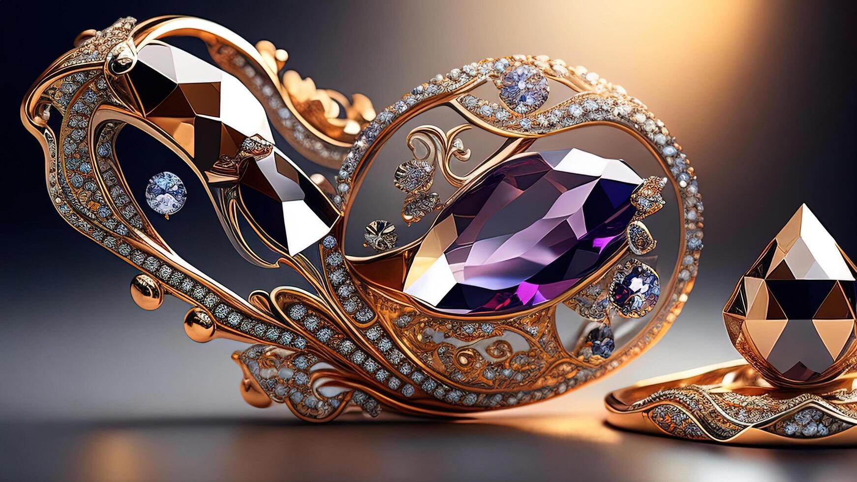 jewelry-brooch-with-precious-stones-ai-generated-free-photo